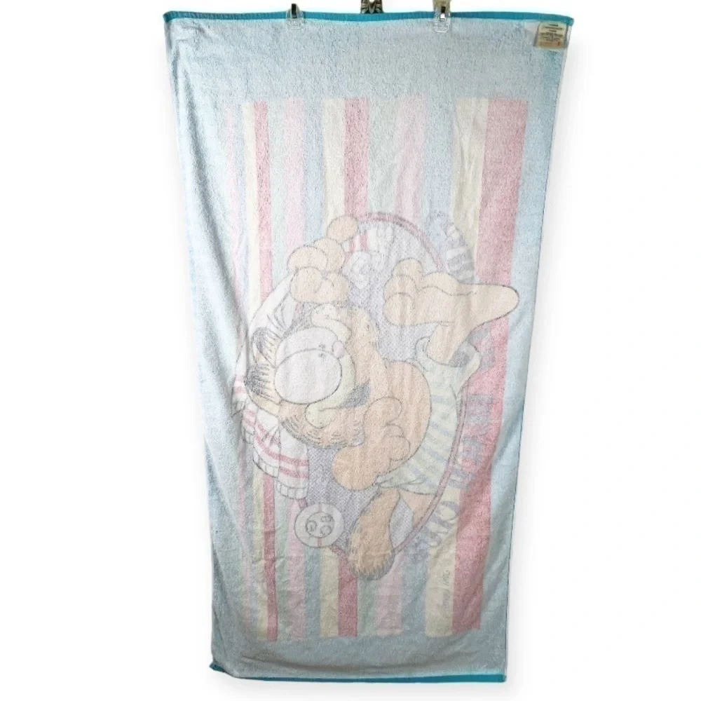 JO Franco Vintage 1978 Garfield Beach Club Beach Towel